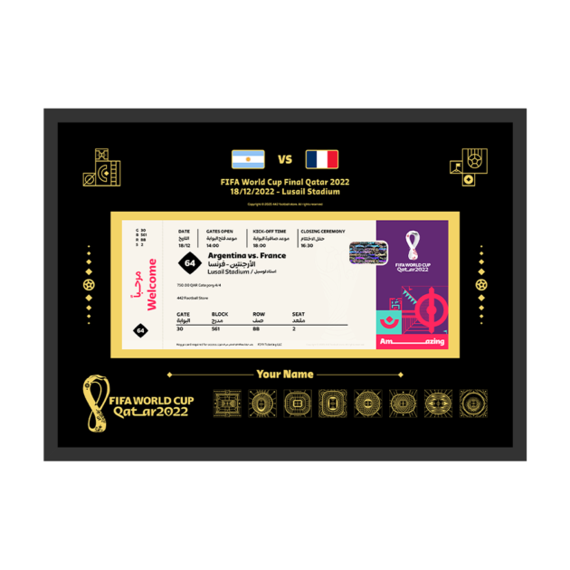 Ticket Frame - Final Qatar 2022