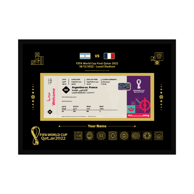 Ticket Frame - Worldcup Final 2022