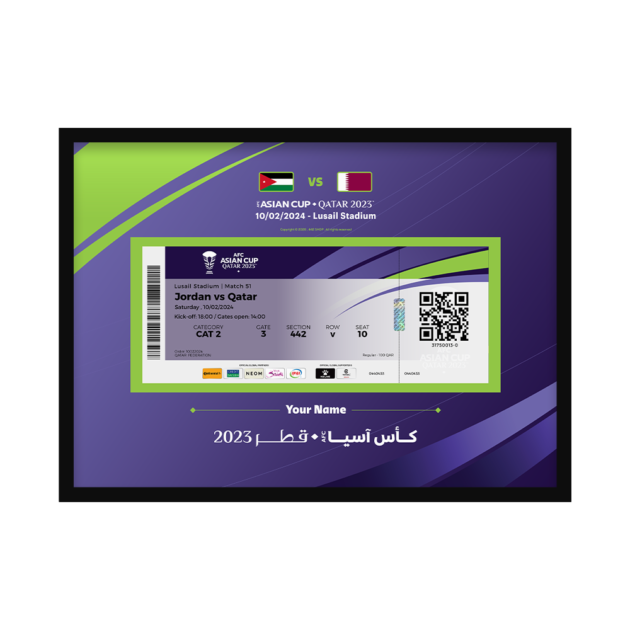 Ticket Frame - Asian Cup Final 2023